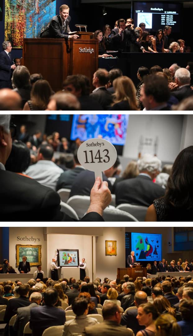 Sotheb's Auction House scenes